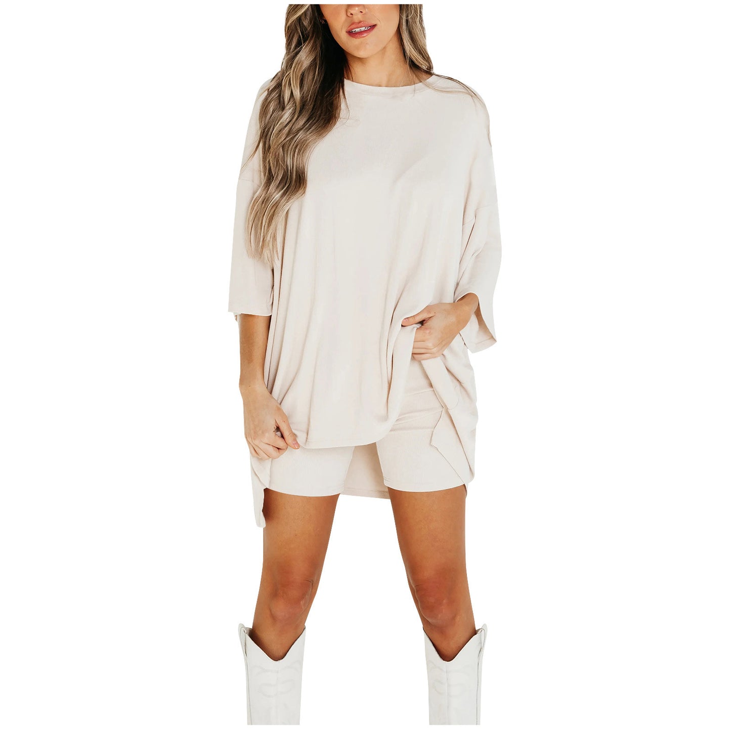 Summer Shorts Suit Fashion Loose Short-sleeved