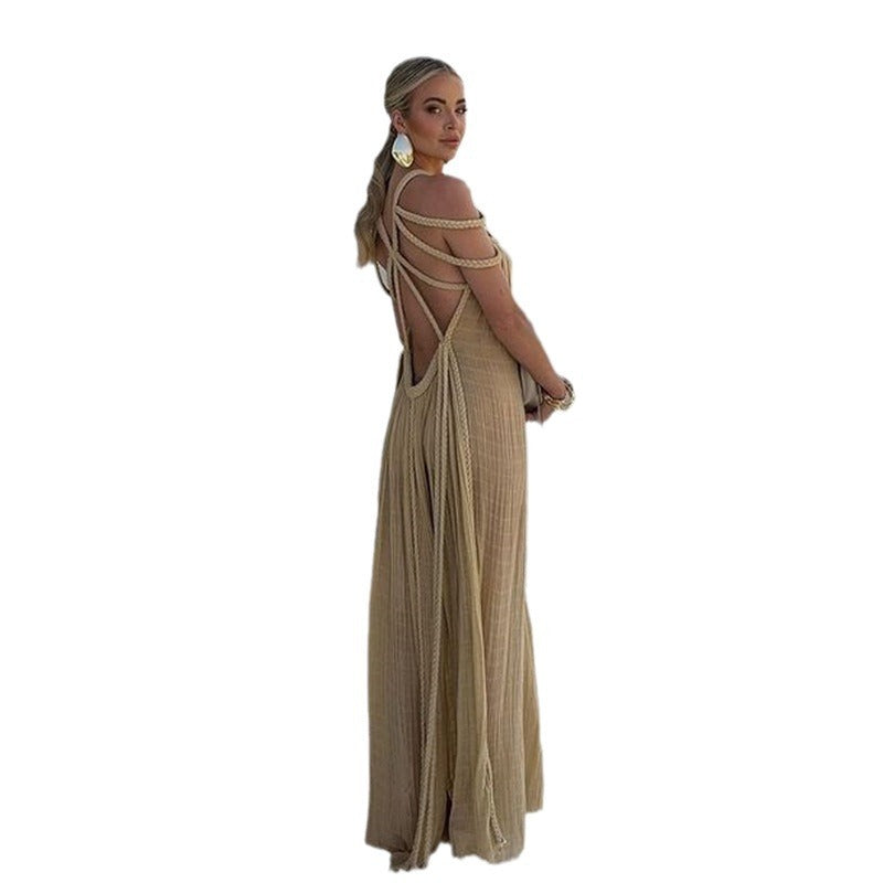 Woman strapless halter